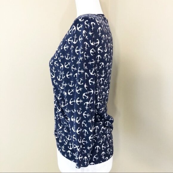 J. Crew The Clare Cardigan Anchor Print - S - Picture 3 of 9